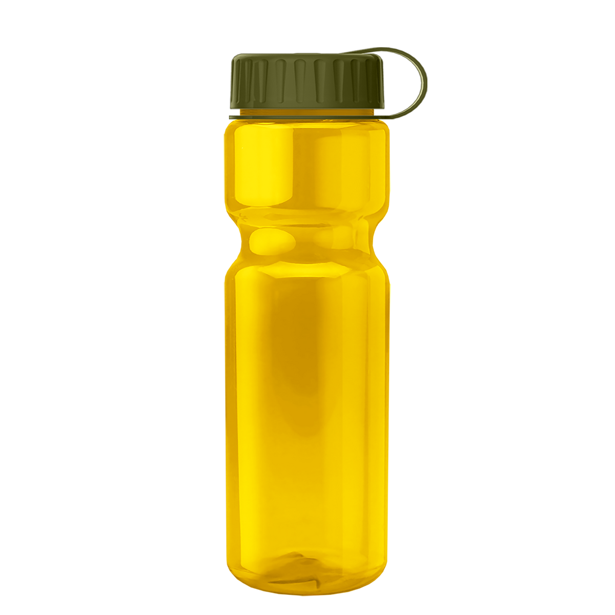 Custom logo Champ Recycled Bottle with Tethered Lid - 28 oz.