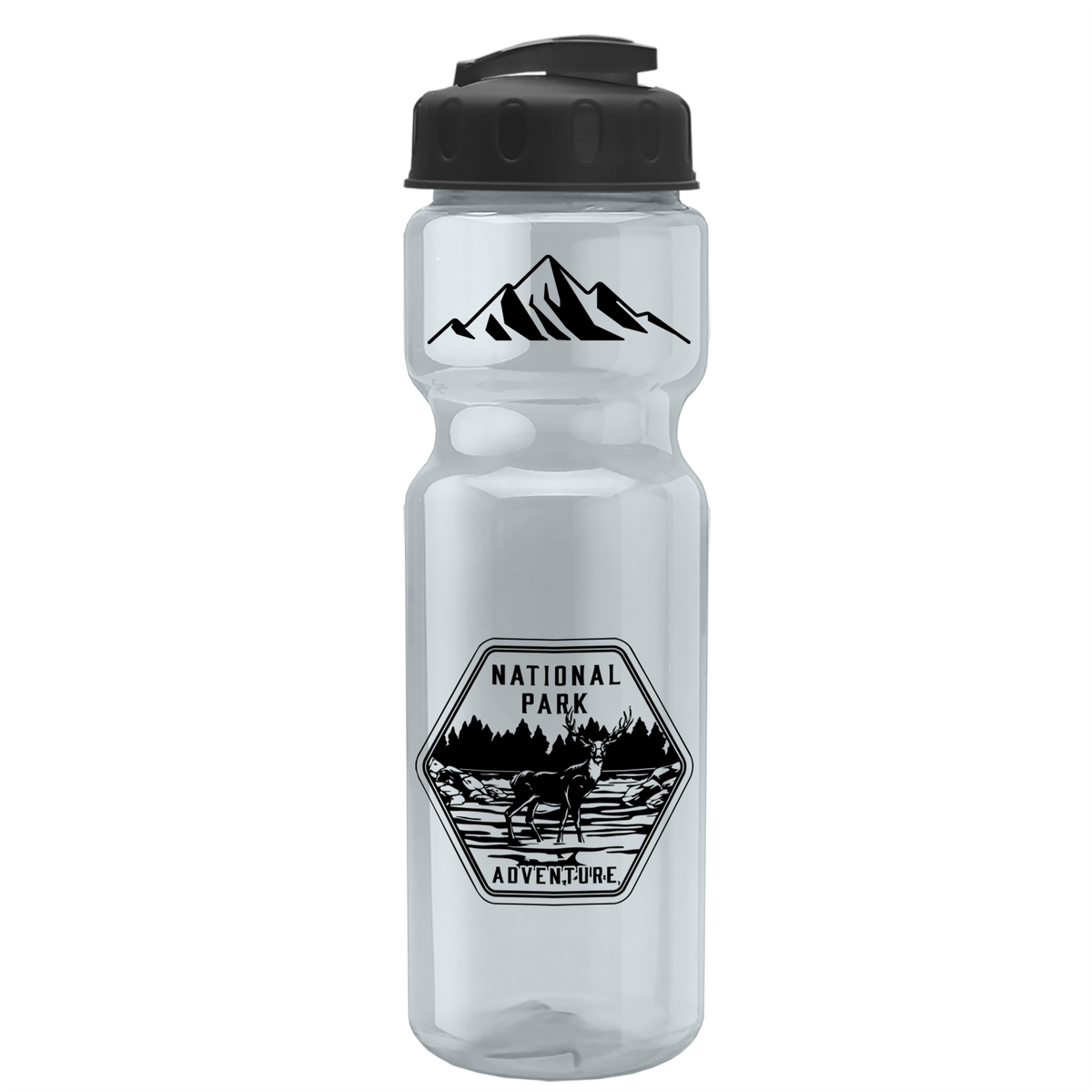 Custom logo Champ Recycled Bottle with Flip-Top Lid - 28 oz.