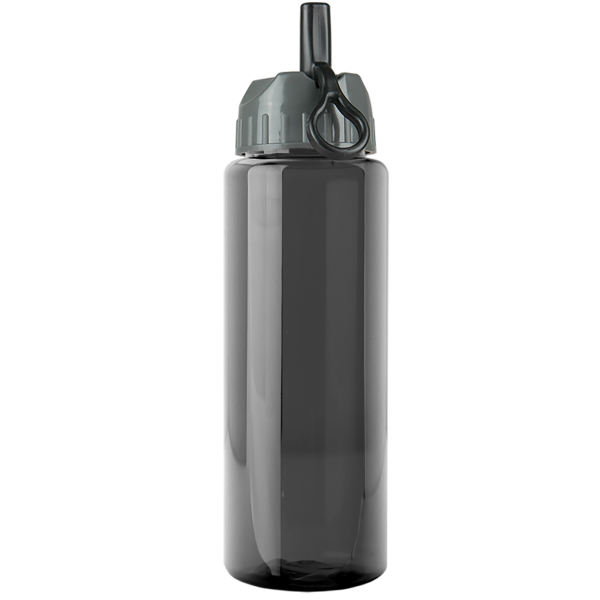 Custom logo Slim Fit RPET Bottle with Ring-Straw Lid - 32 oz.