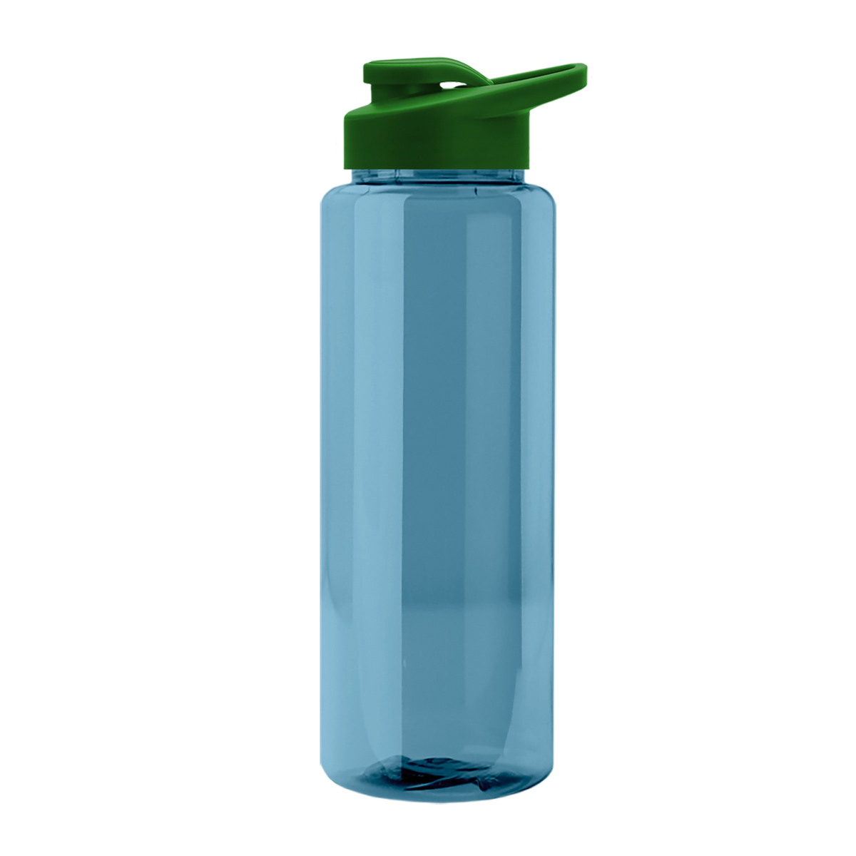 Custom logo Slim Fit RPET Bottle with Drink-Thru Lid - 32 oz.