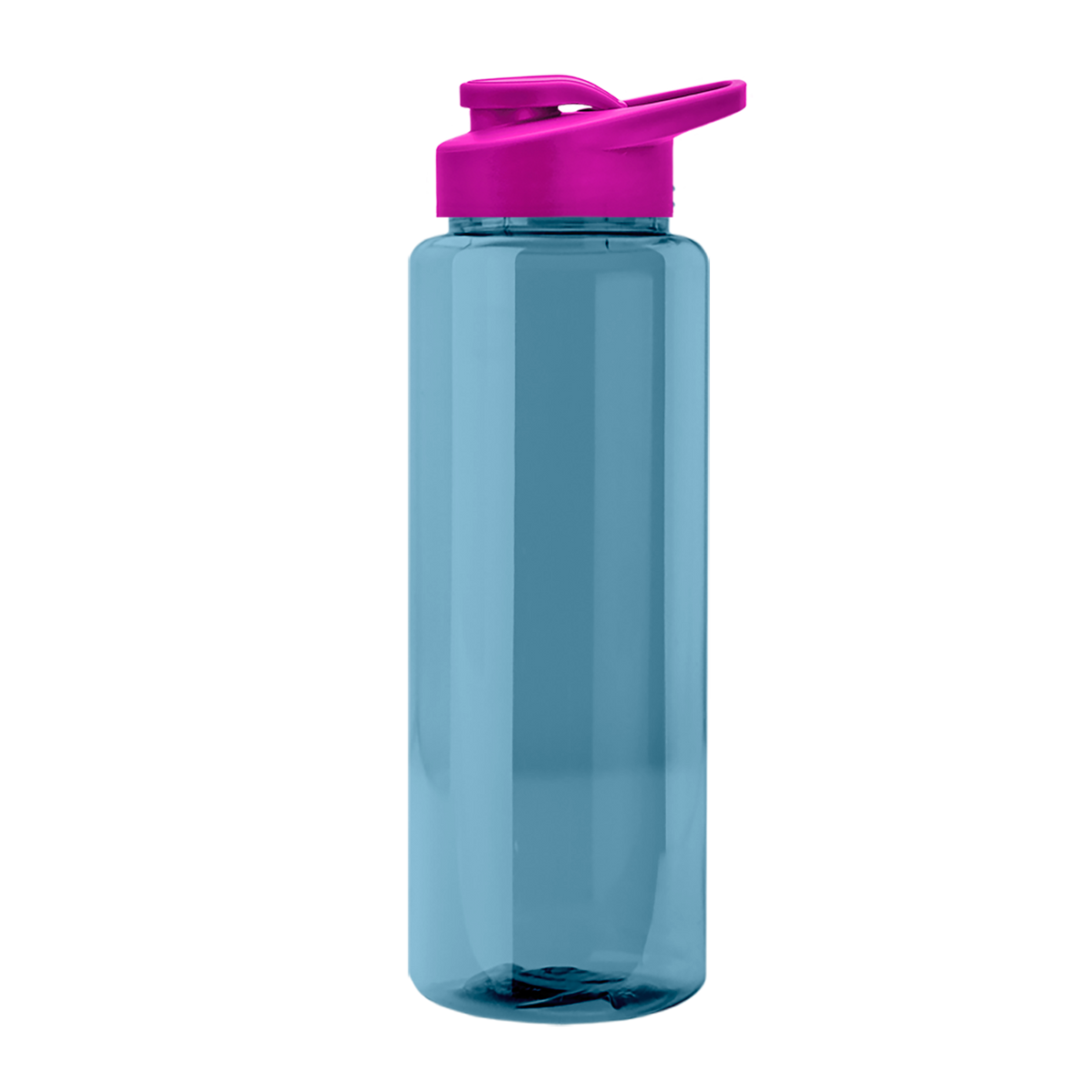 Custom logo Slim Fit RPET Bottle with Drink-Thru Lid - 32 oz.