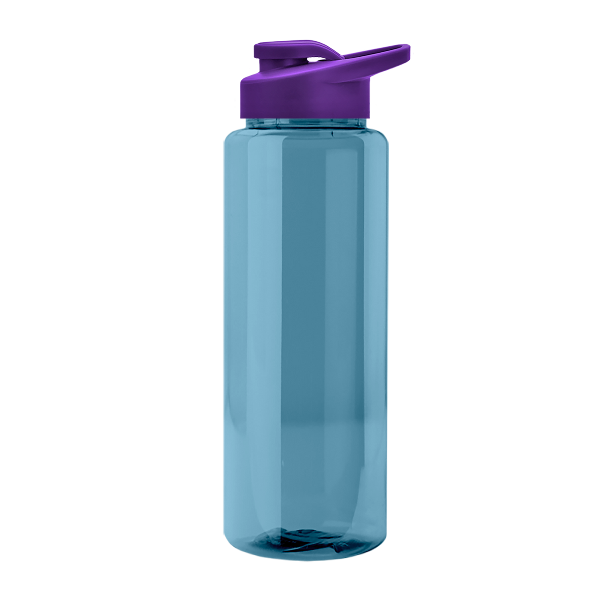 Custom logo Slim Fit RPET Bottle with Drink-Thru Lid - 32 oz.