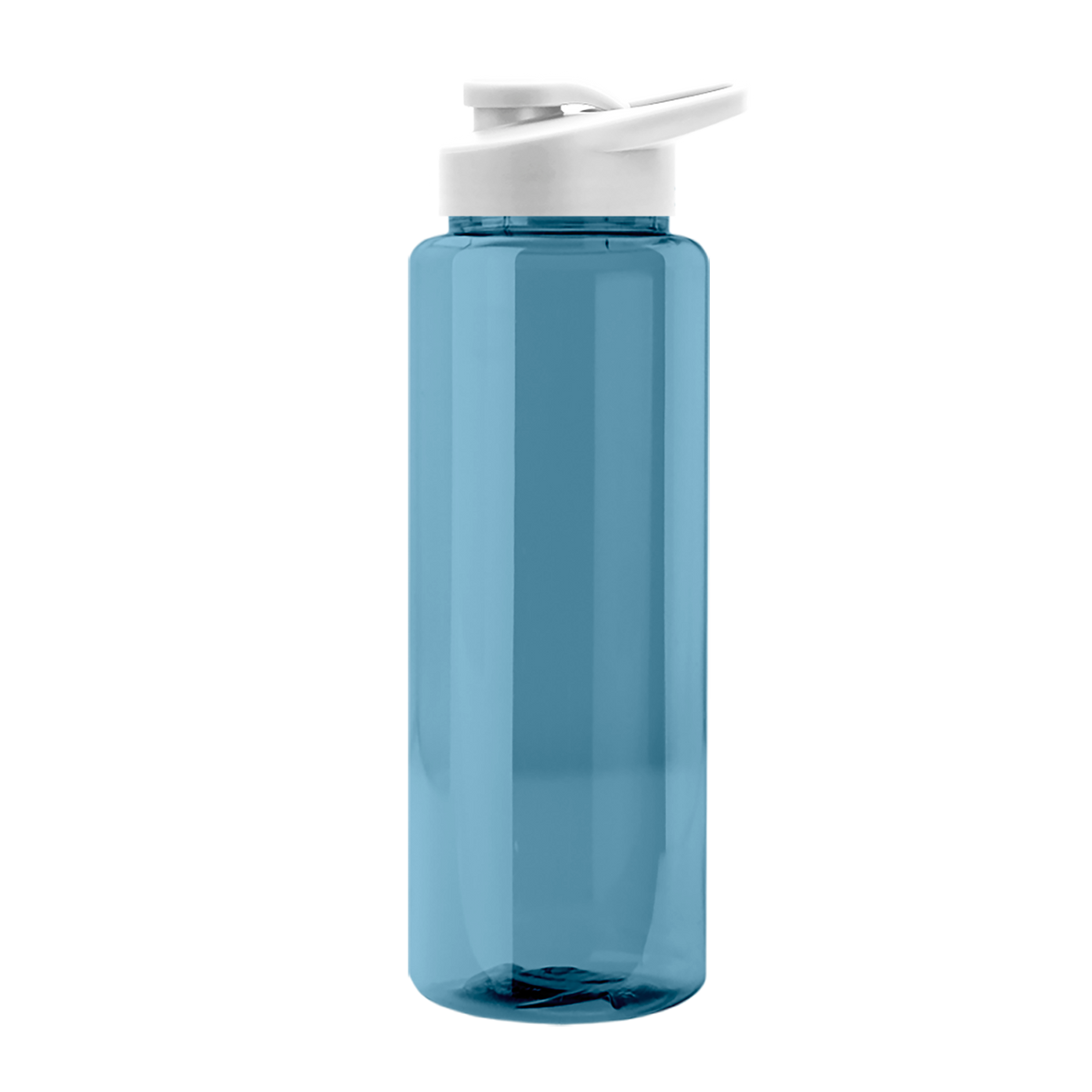 Custom logo Slim Fit RPET Bottle with Drink-Thru Lid - 32 oz.