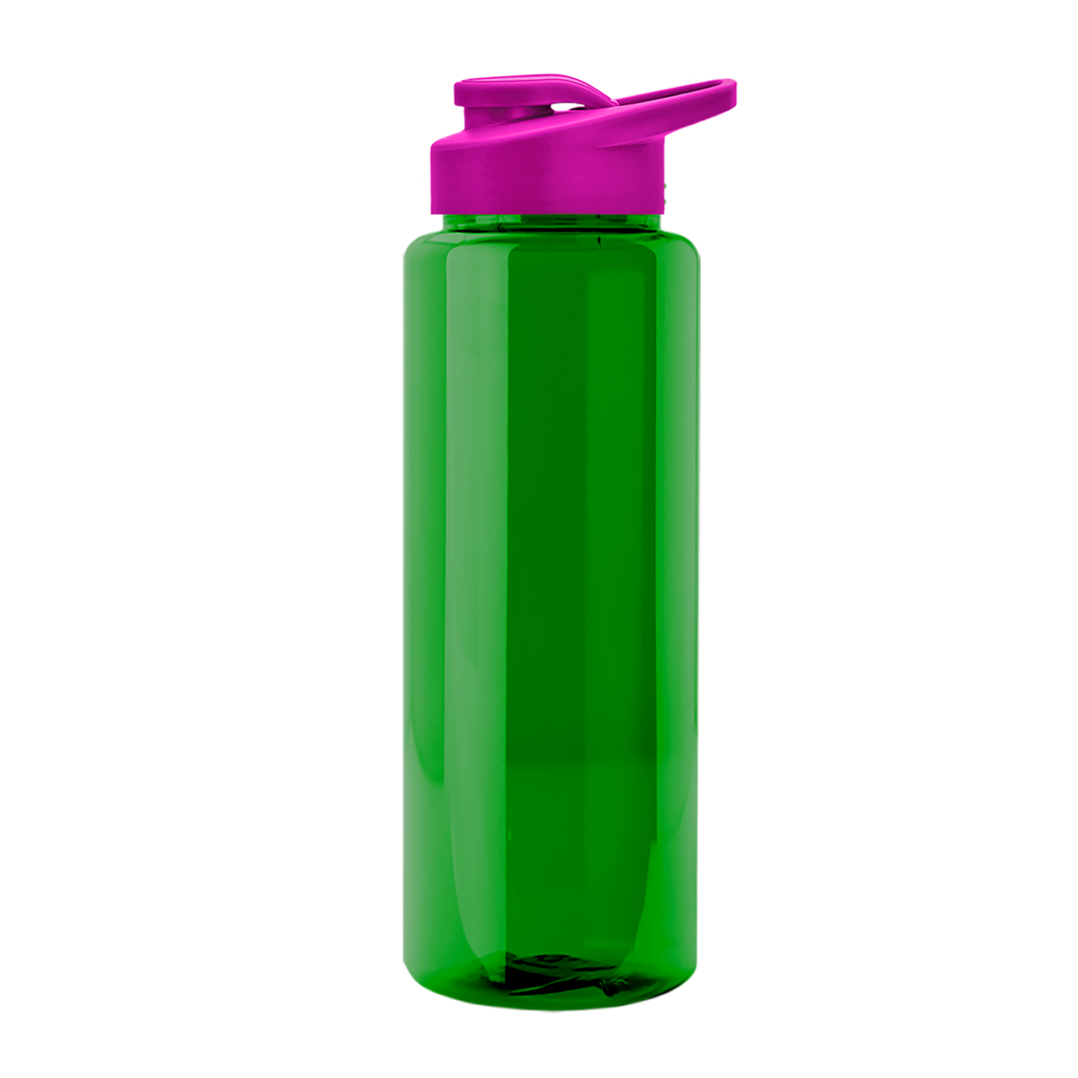 Custom logo Slim Fit RPET Bottle with Drink-Thru Lid - 32 oz.