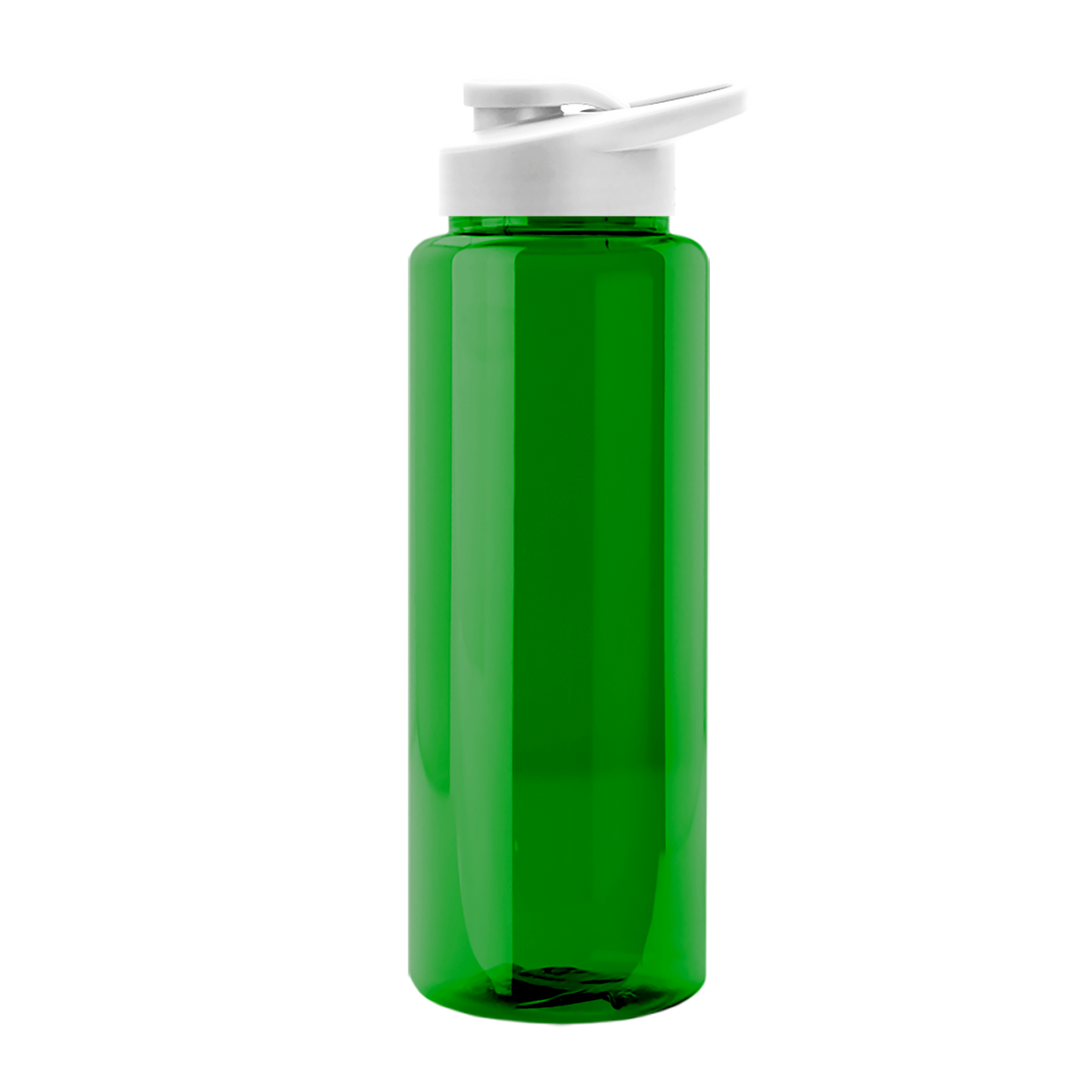 Custom logo Slim Fit RPET Bottle with Drink-Thru Lid - 32 oz.
