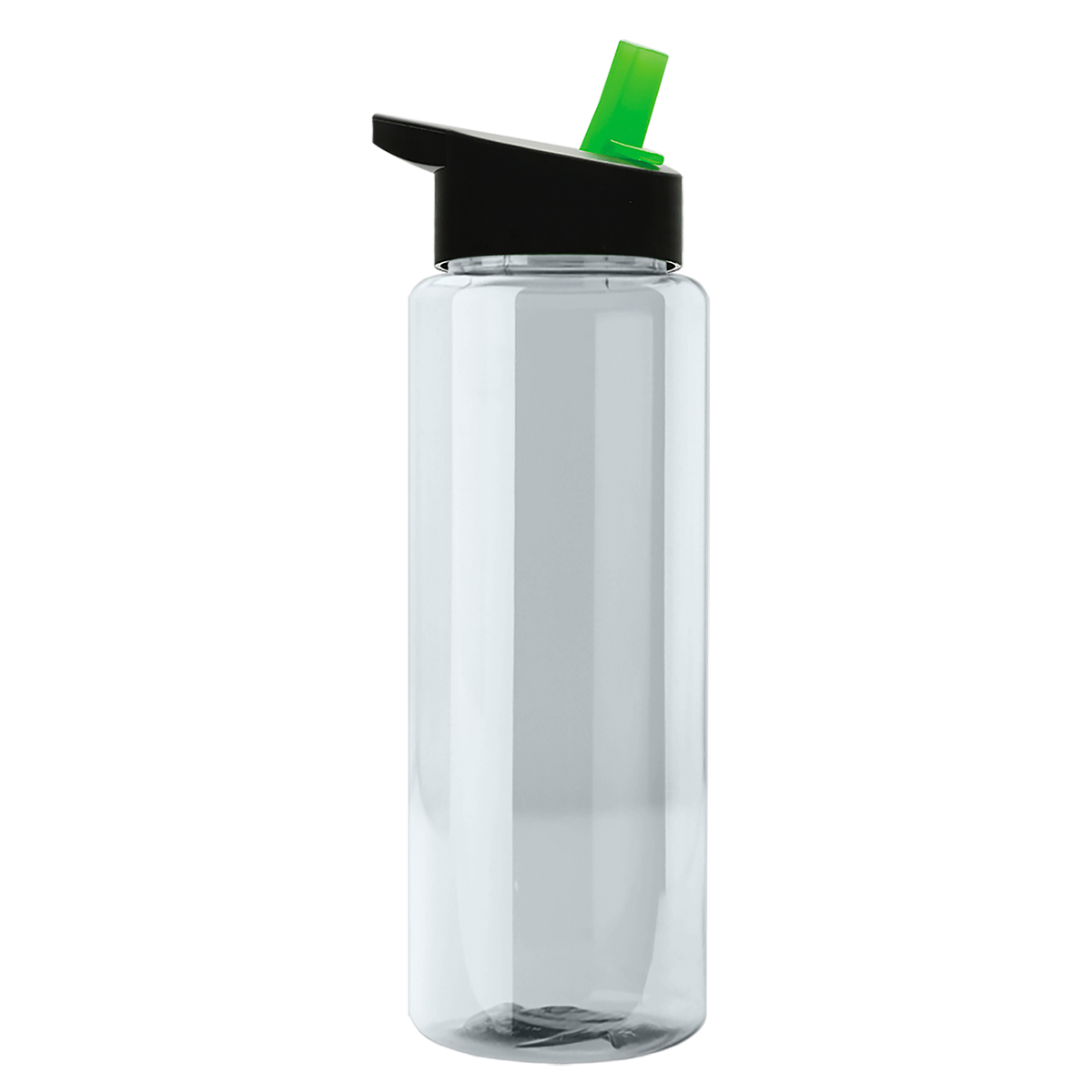 Custom logo Slim Fit RPET Bottle with Flip-Straw Lid - 32 oz.