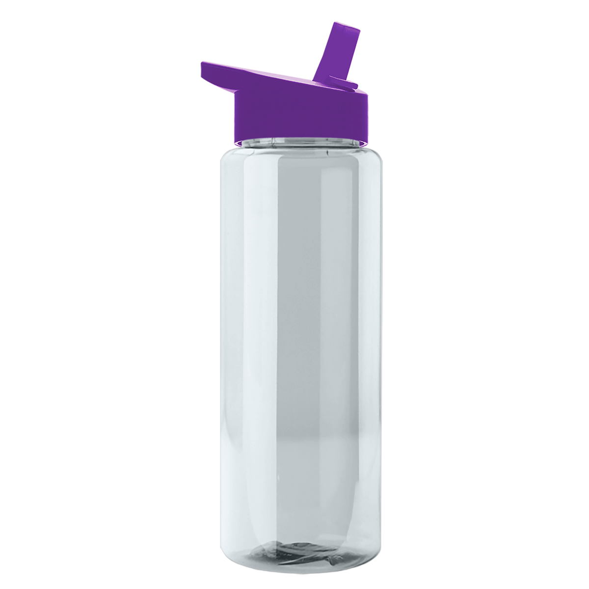 Custom logo Slim Fit RPET Bottle with Flip-Straw Lid - 32 oz.