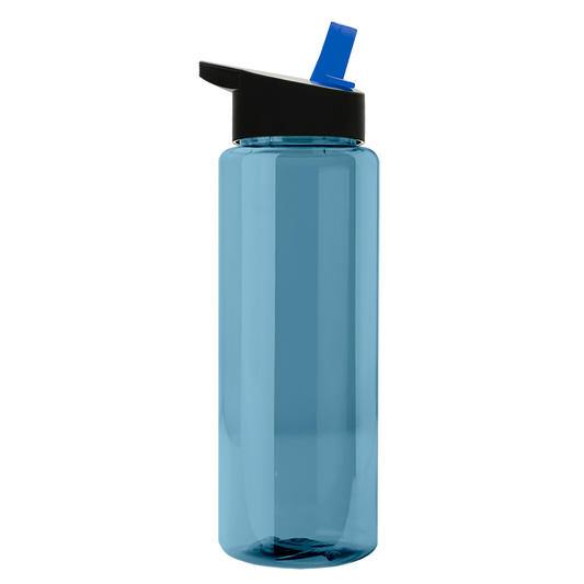 Slim Fit RPET Bottle with Flip-Straw Lid - 32 oz.