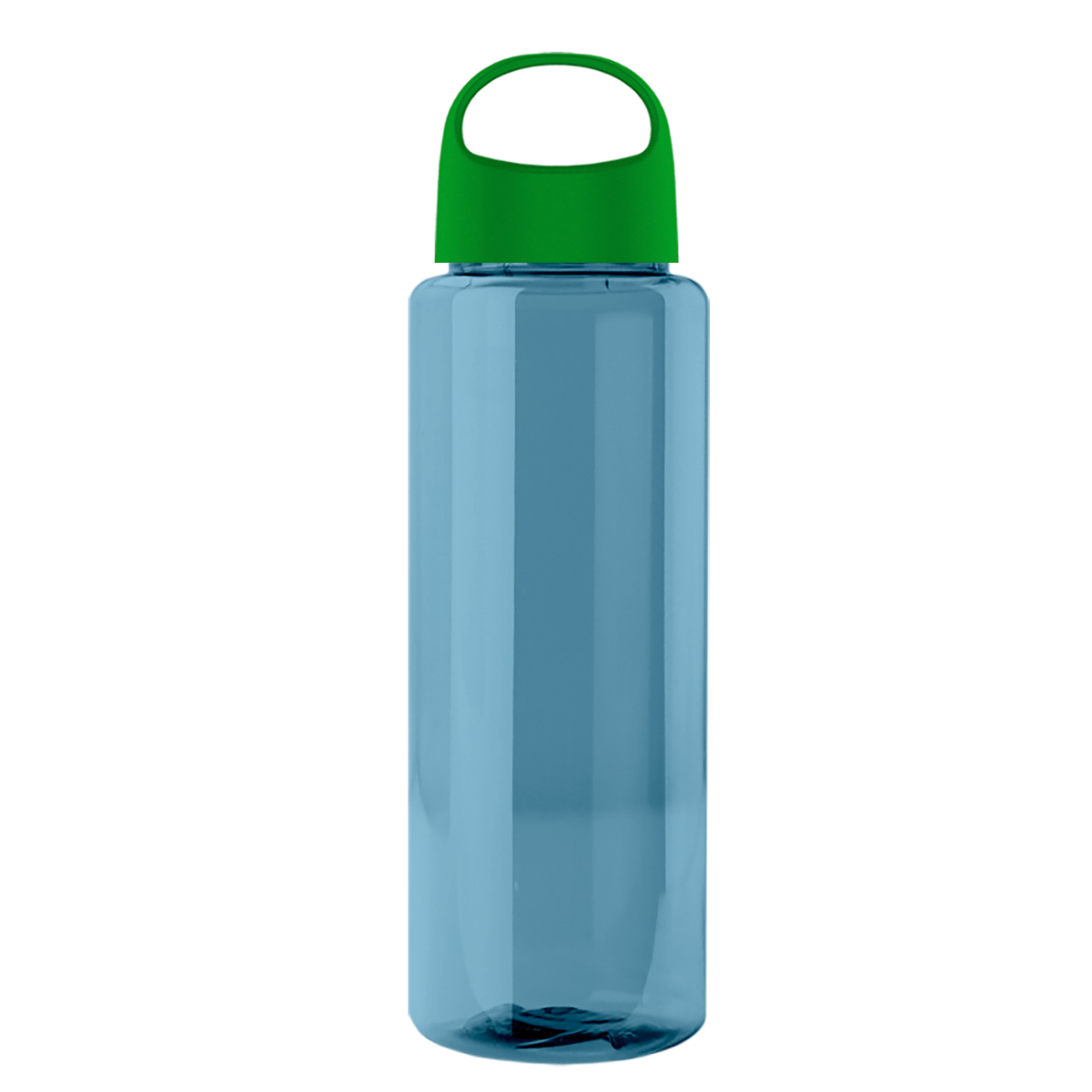 Custom logo Slim Fit RPET Bottle with Oval Crest Lid - 32 oz.