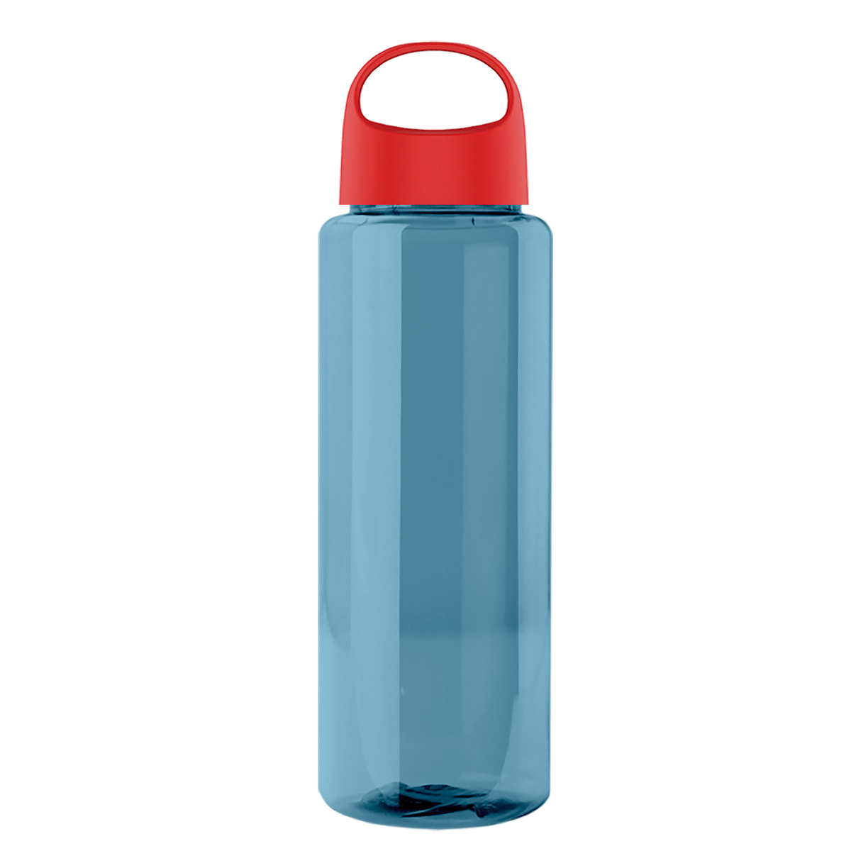 Custom logo Slim Fit RPET Bottle with Oval Crest Lid - 32 oz.