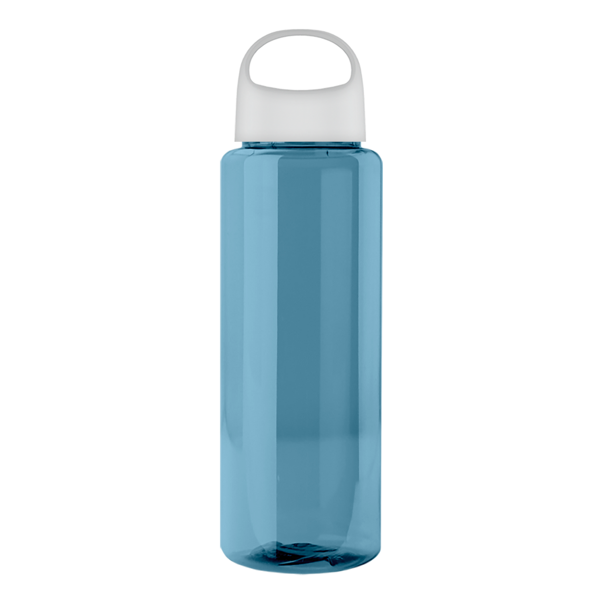 Custom logo Slim Fit RPET Bottle with Oval Crest Lid - 32 oz.