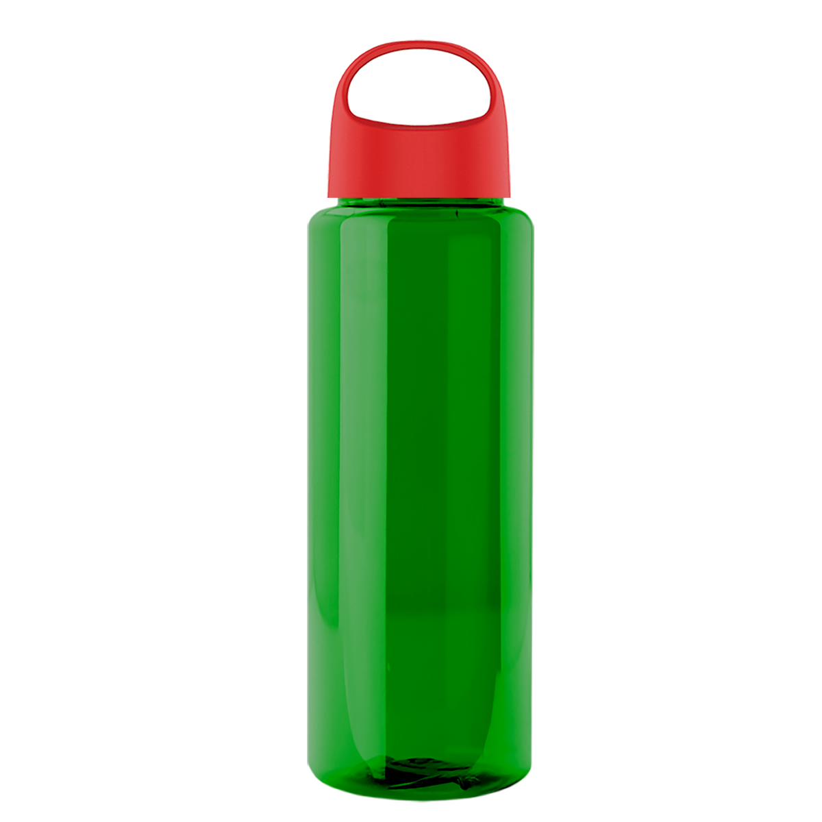 Custom logo Slim Fit RPET Bottle with Oval Crest Lid - 32 oz.