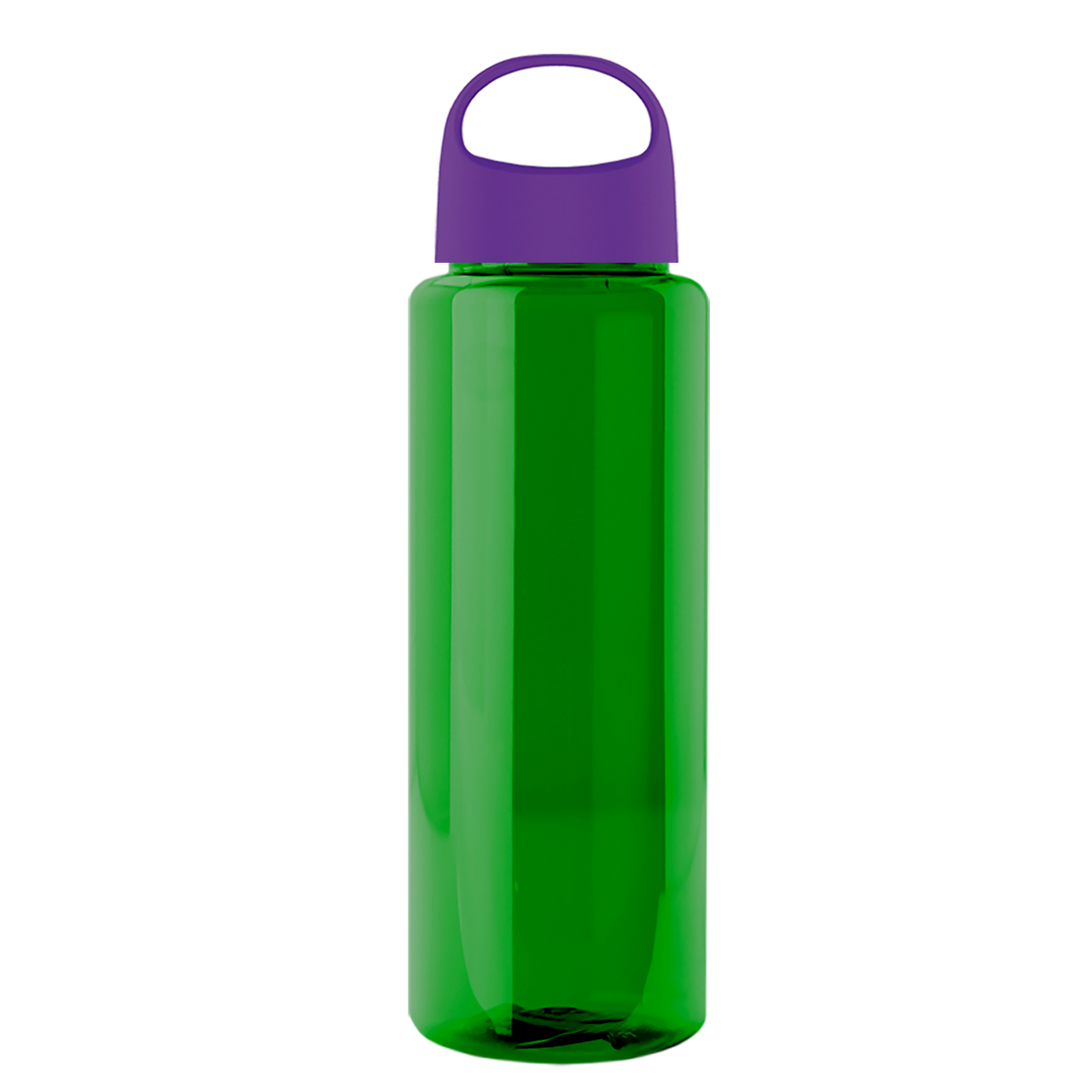 Custom logo Slim Fit RPET Bottle with Oval Crest Lid - 32 oz.