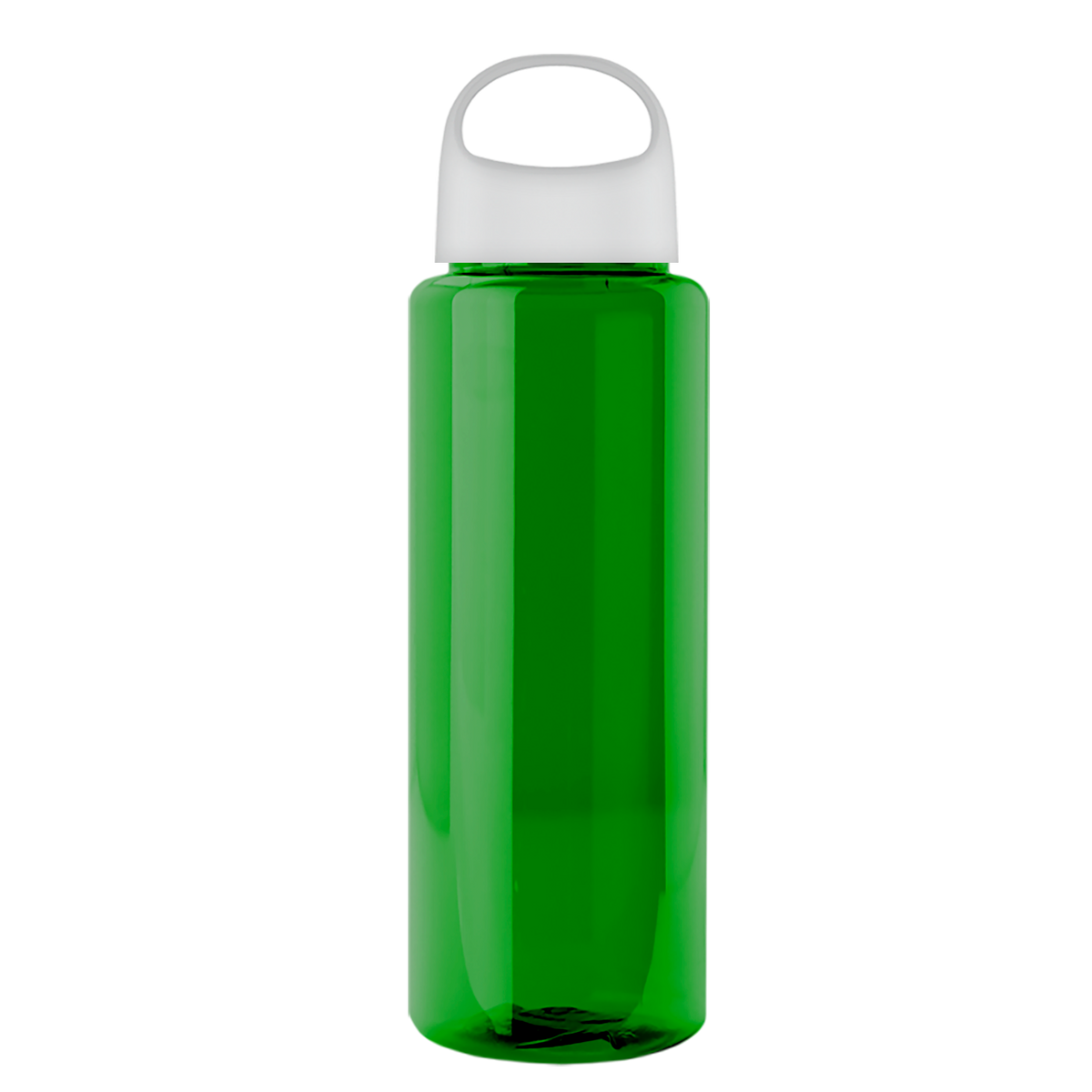 Custom logo Slim Fit RPET Bottle with Oval Crest Lid - 32 oz.
