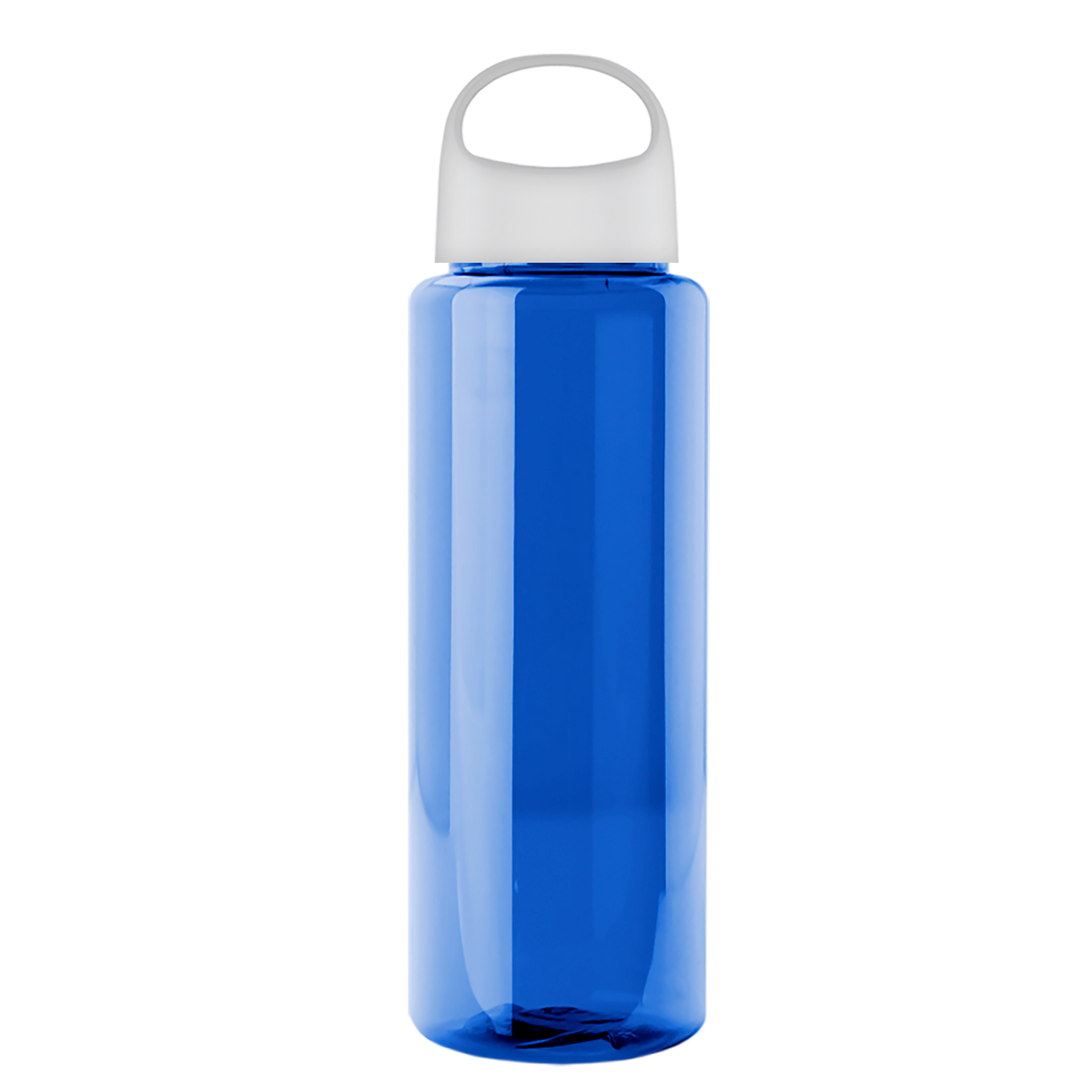 Custom logo Slim Fit RPET Bottle with Oval Crest Lid - 32 oz.
