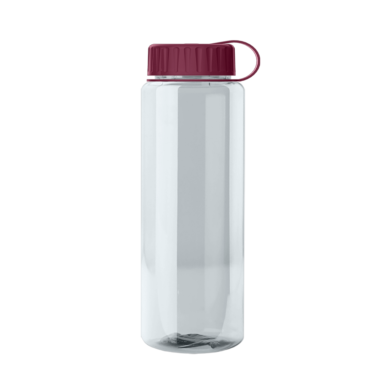 Custom logo Slim Fit RPET Bottle with Tethered Lid - 32 oz.