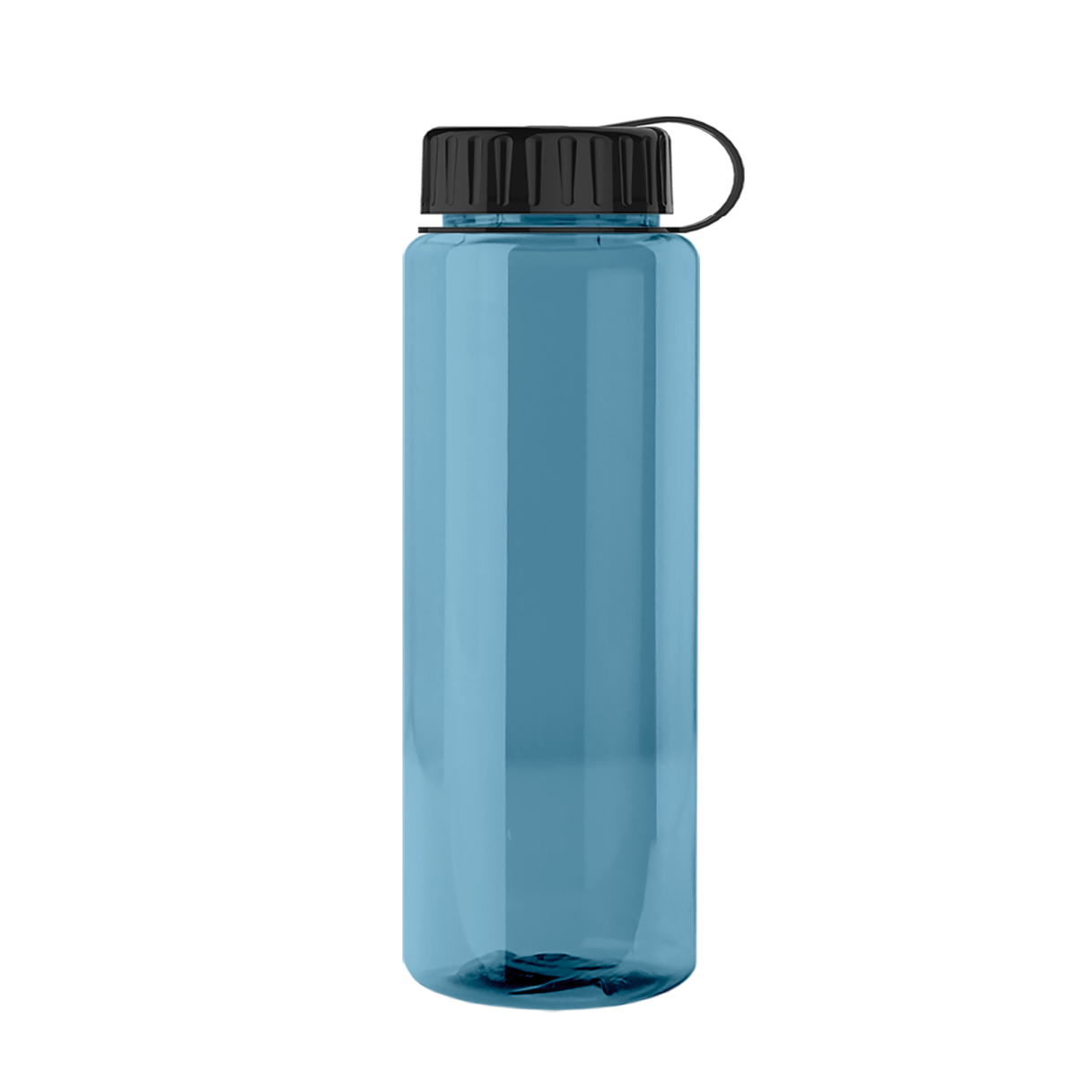 Custom logo Slim Fit RPET Bottle with Tethered Lid - 32 oz.