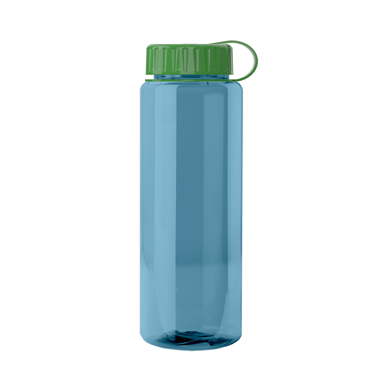 Custom logo Slim Fit RPET Bottle with Tethered Lid - 32 oz.