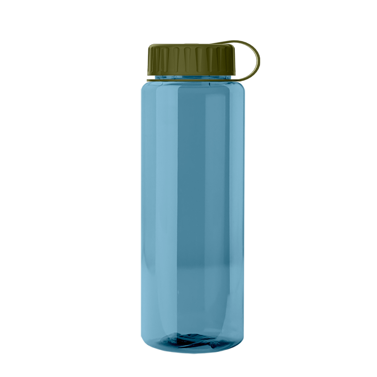 Custom logo Slim Fit RPET Bottle with Tethered Lid - 32 oz.