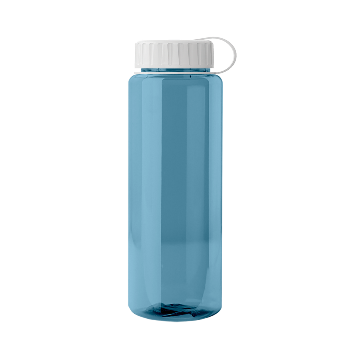 Custom logo Slim Fit RPET Bottle with Tethered Lid - 32 oz.