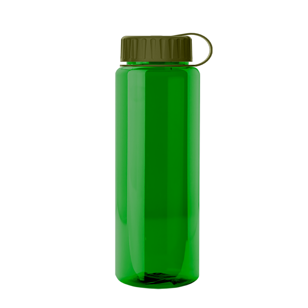 Custom logo Slim Fit RPET Bottle with Tethered Lid - 32 oz.