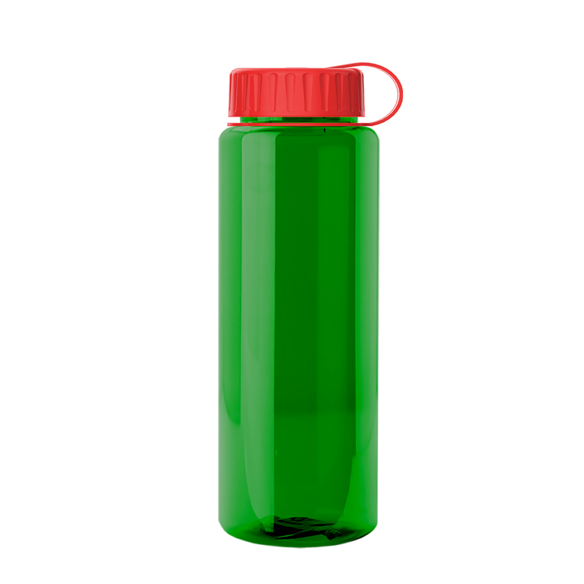 Custom logo Slim Fit RPET Bottle with Tethered Lid - 32 oz.