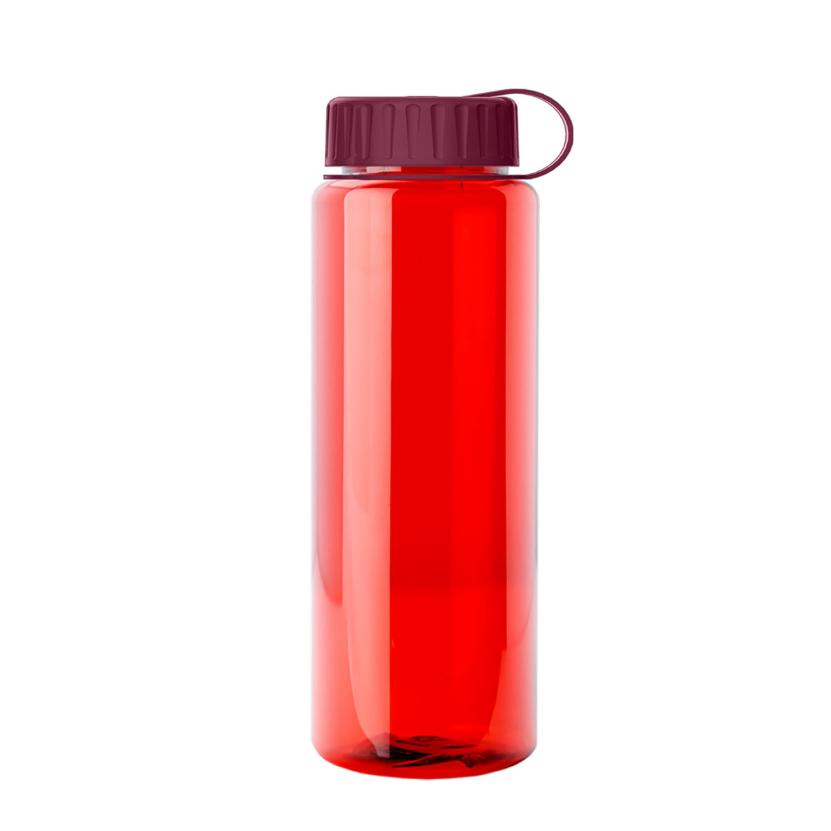 Custom logo Slim Fit RPET Bottle with Tethered Lid - 32 oz.