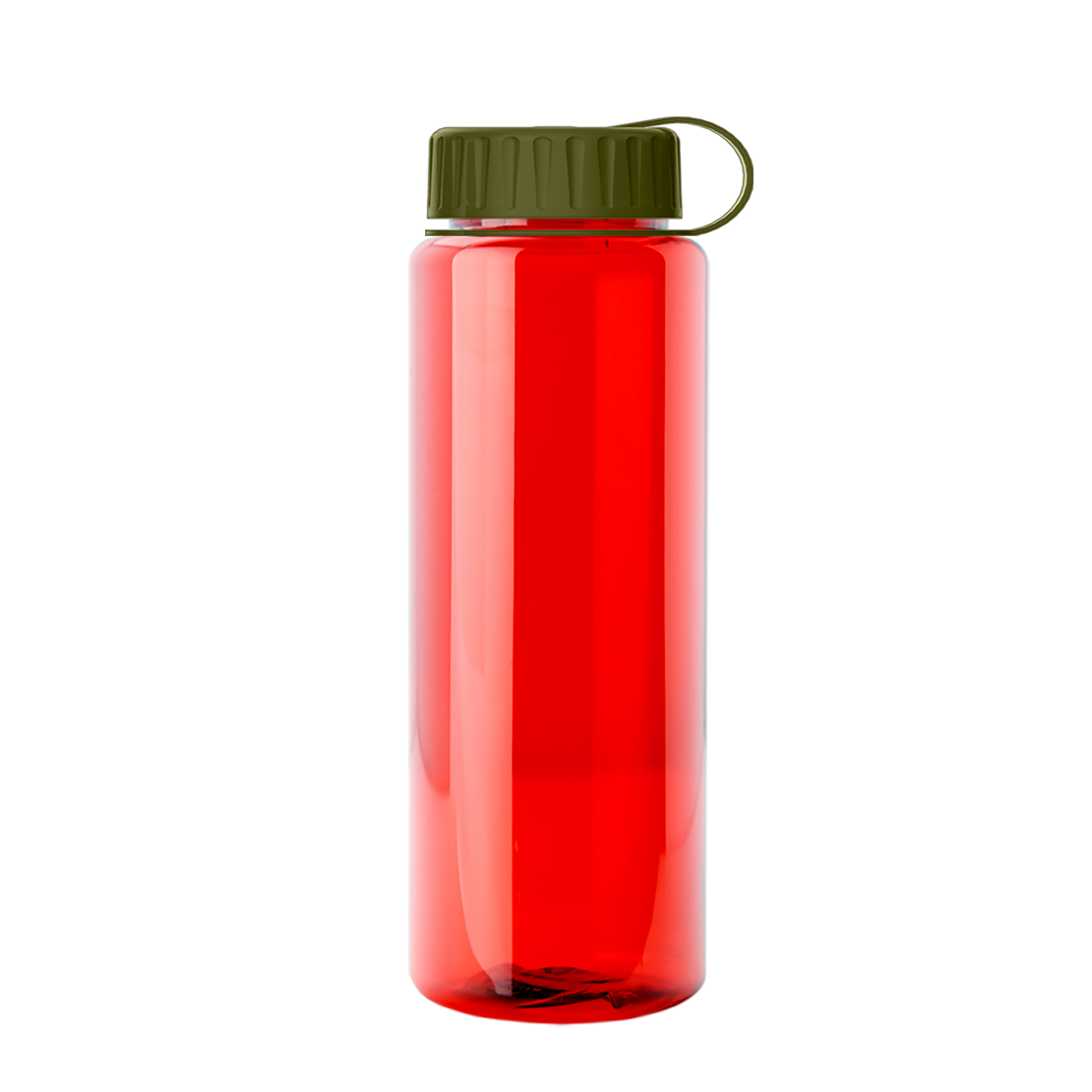 Custom logo Slim Fit RPET Bottle with Tethered Lid - 32 oz.