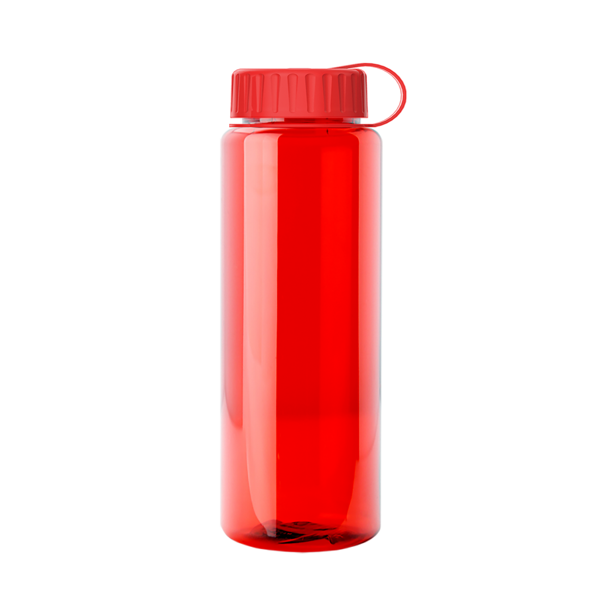Custom logo Slim Fit RPET Bottle with Tethered Lid - 32 oz.