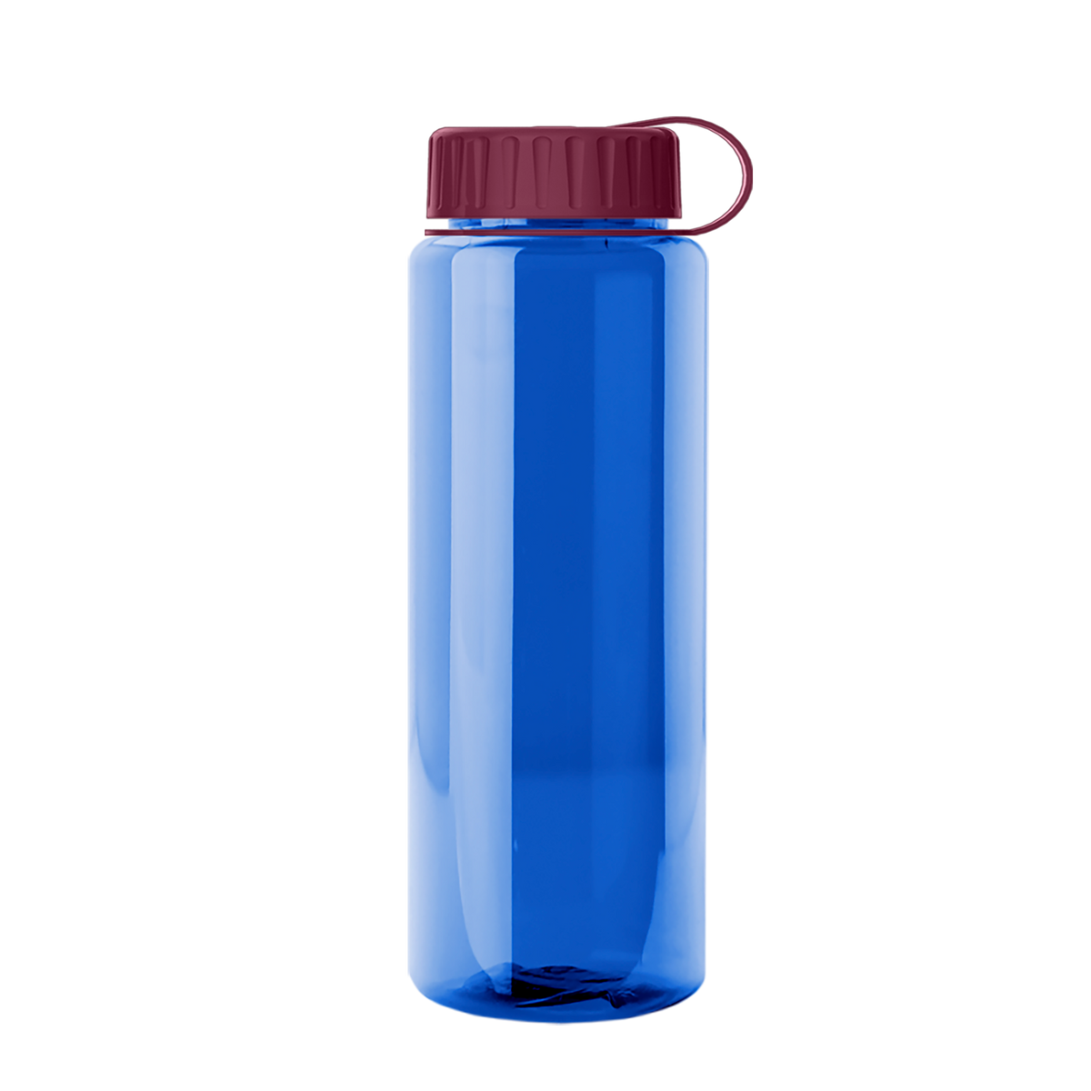 Custom logo Slim Fit RPET Bottle with Tethered Lid - 32 oz.