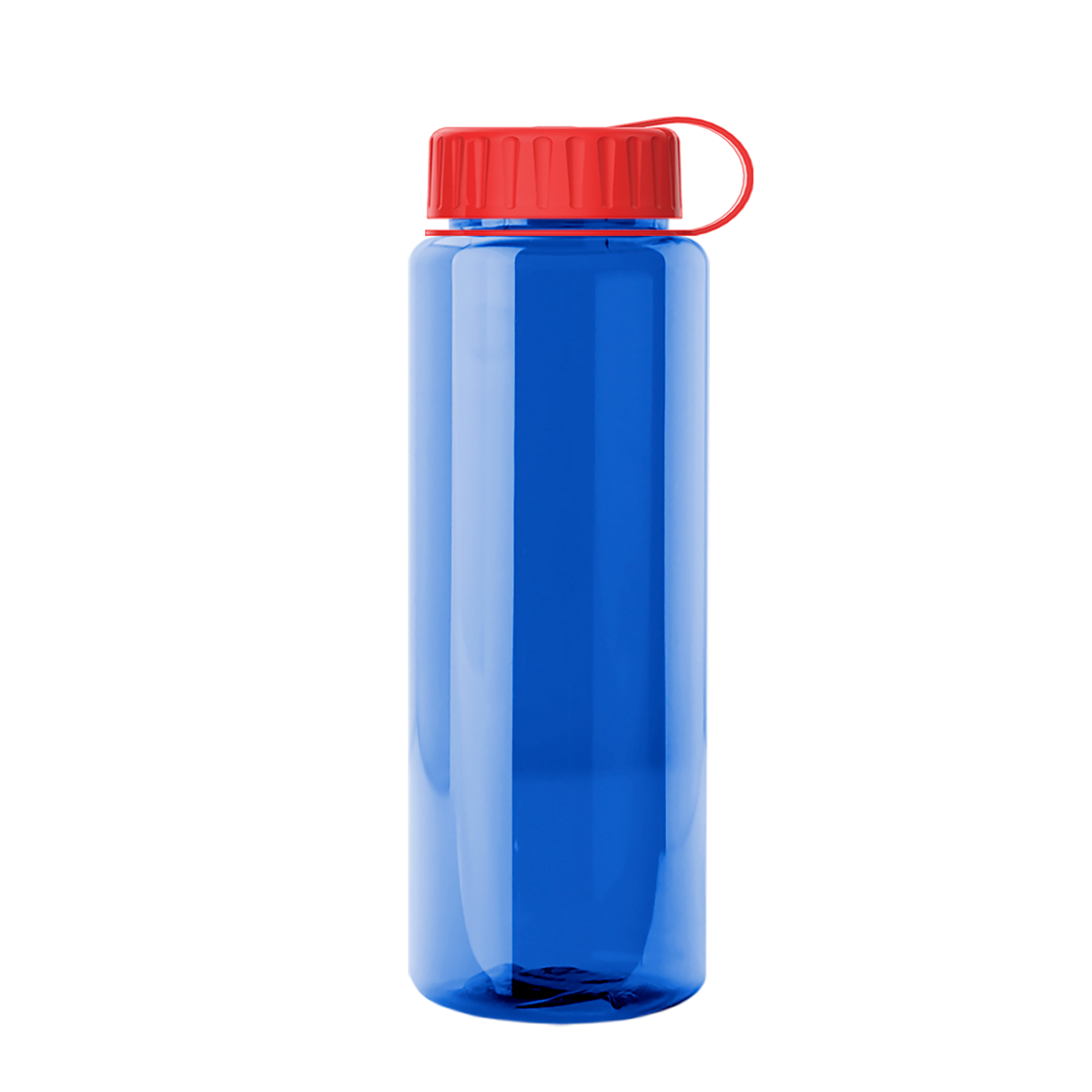 Custom logo Slim Fit RPET Bottle with Tethered Lid - 32 oz.