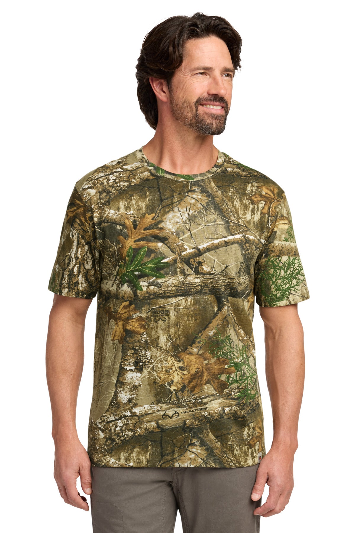 Custom logo Russell Outdoors™ Realtree® Tee RU100 in Realtree Edge