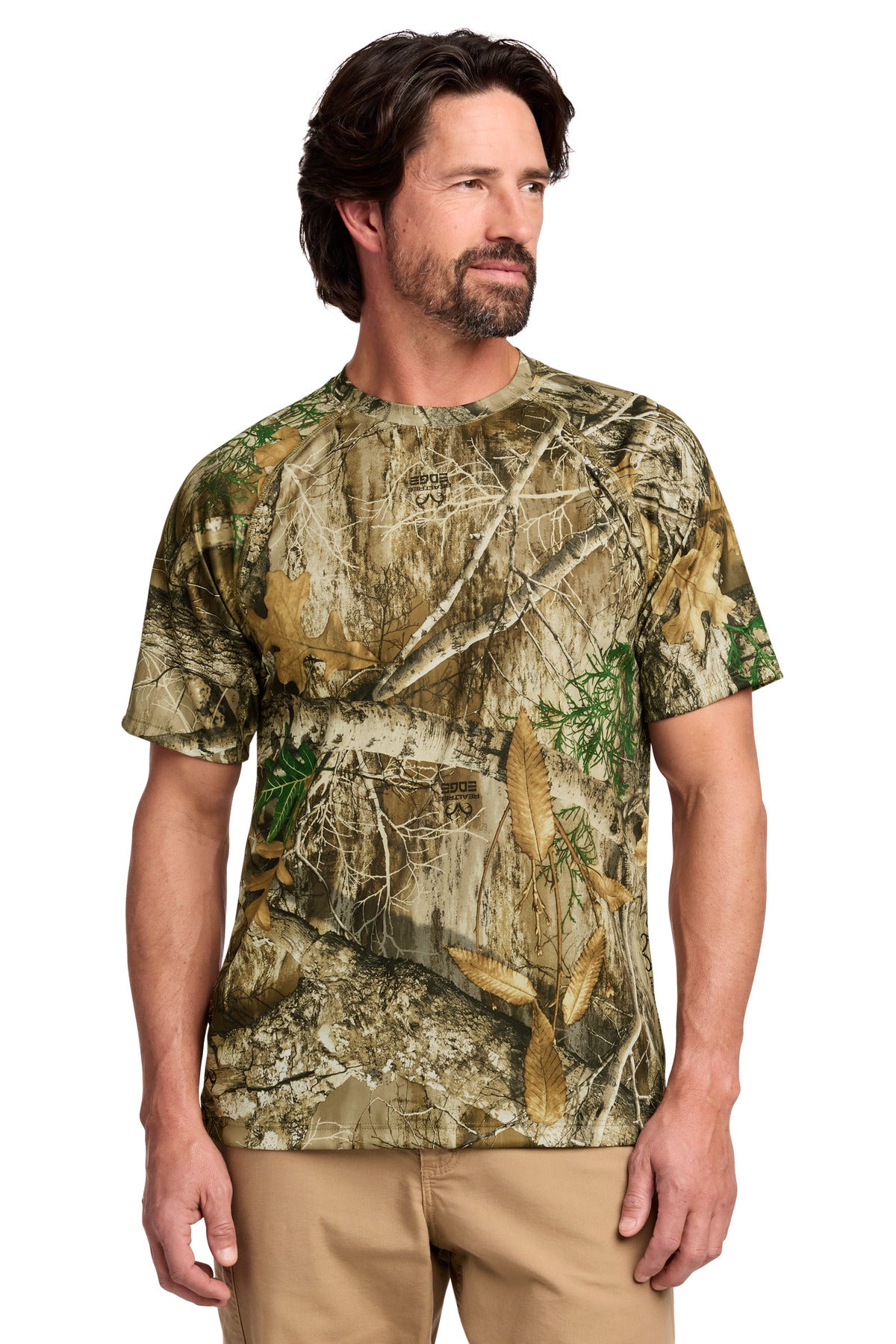 Custom logo Russell Outdoors™ Realtree® Performance Tee RU150 in Realtree Edge