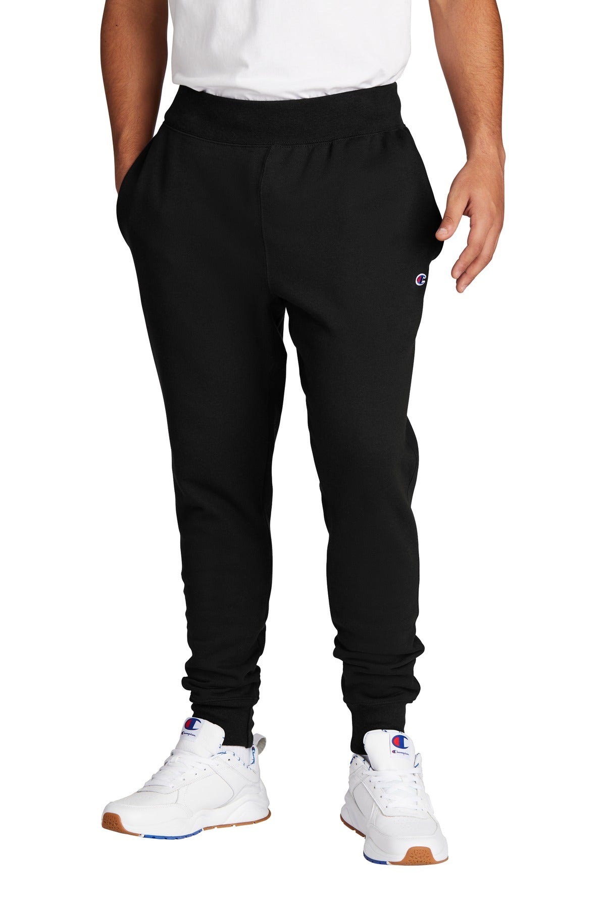 Custom logo Champion ®  Reverse Weave ®  Jogger RW25 in Black