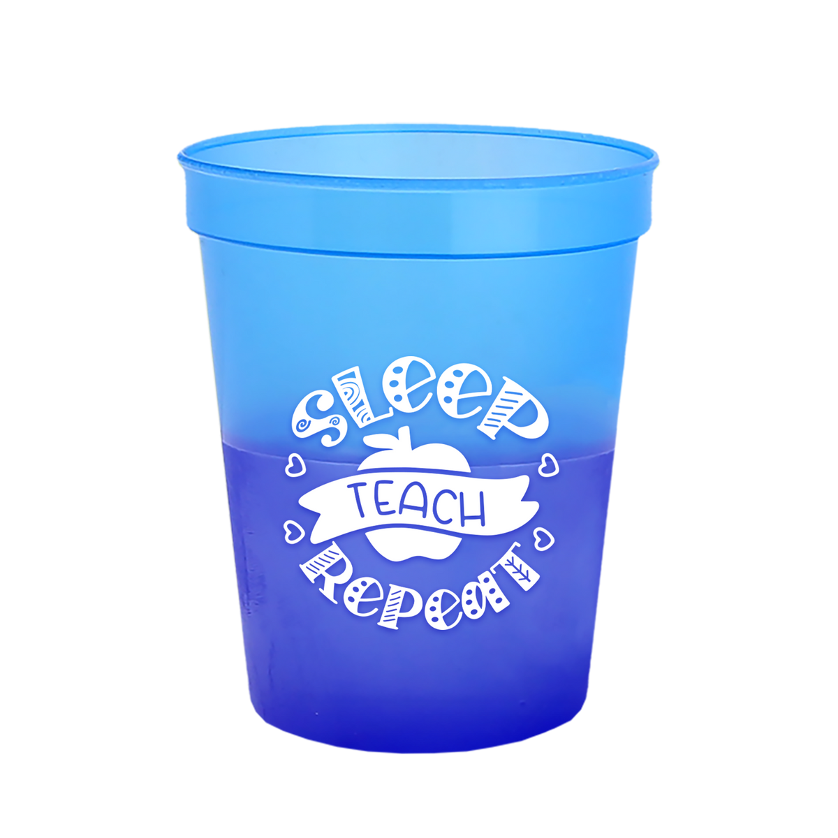 Custom logo Cups-on-the-Go Color-Changing Stadium Cup - 16 oz.