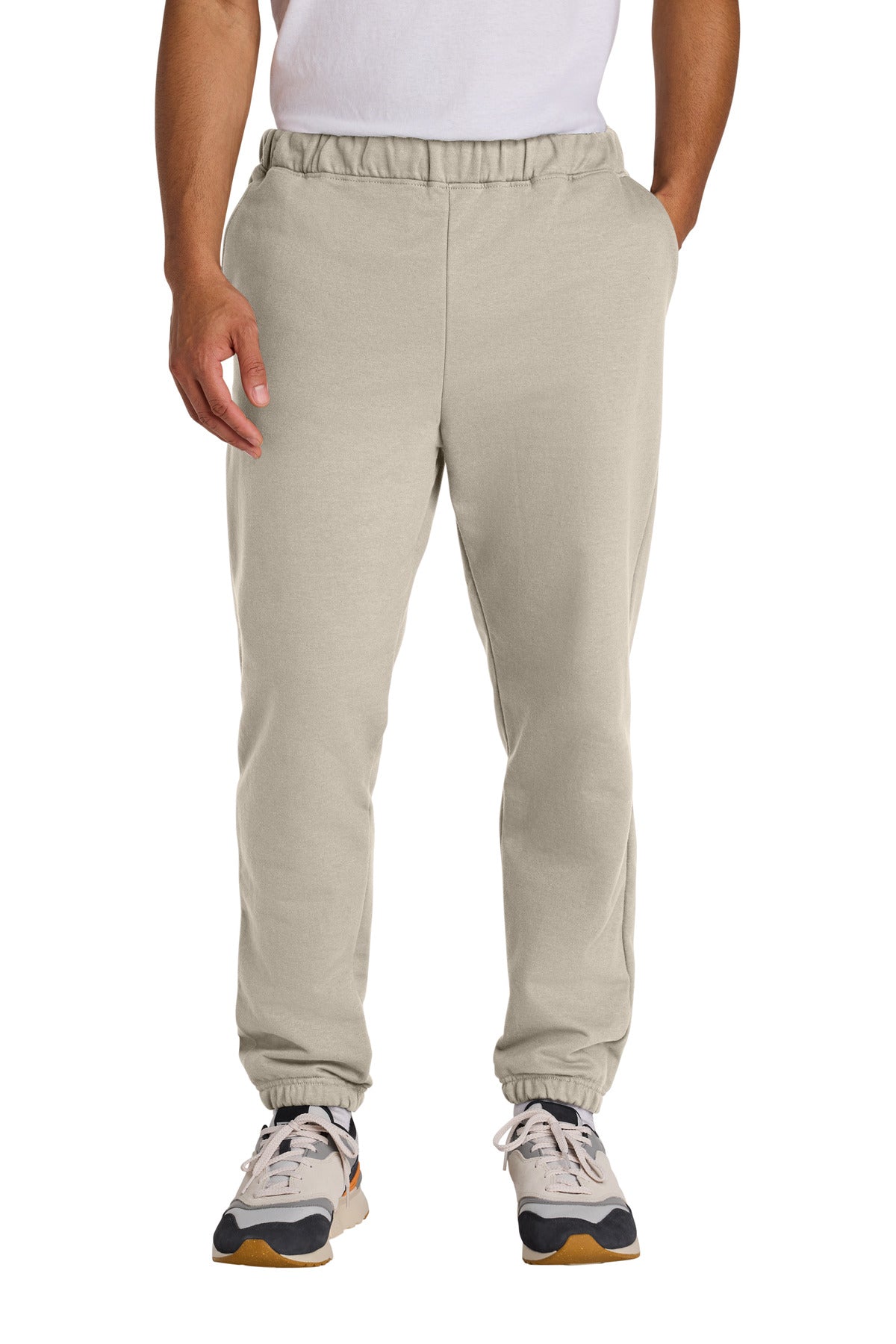 Custom logo Gildan® Softstyle® Midweight Pocket Sweatpants SF100 in Sand
