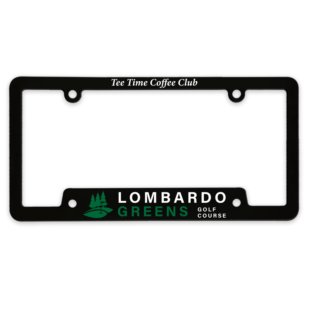 Custom logo Corner-View License Plate Frame