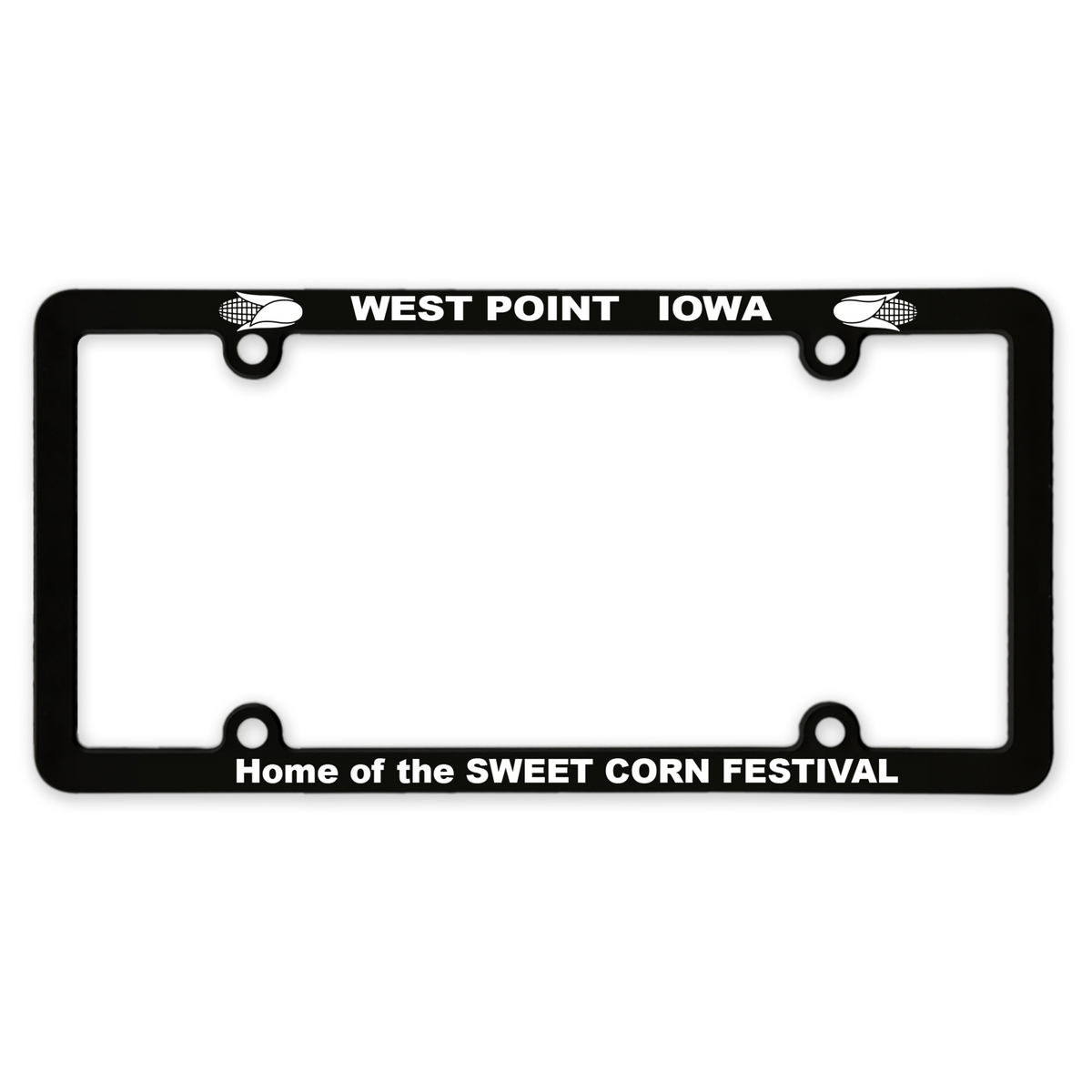 Custom logo Full-View License Plate Frame