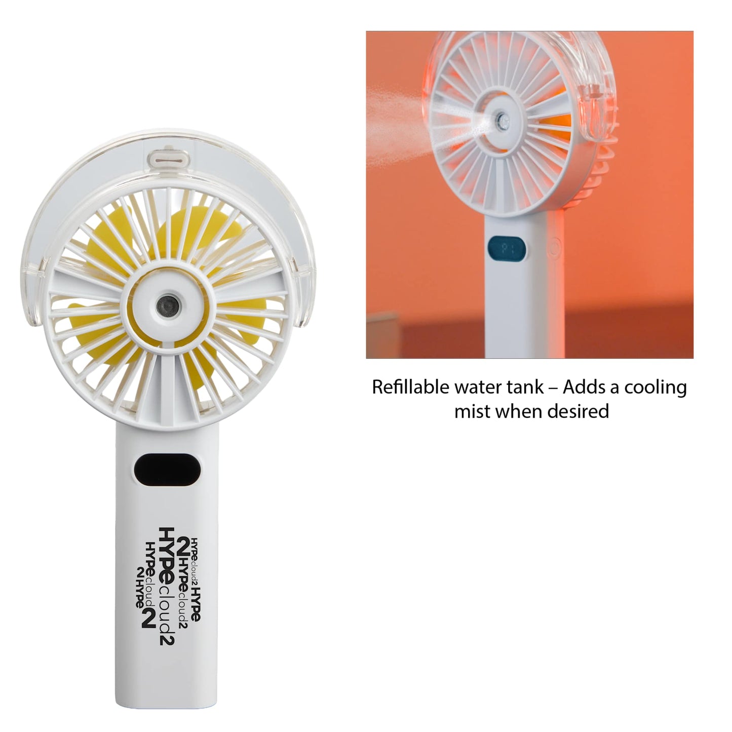 Rechargeable Portable LED Fan with Water Mist