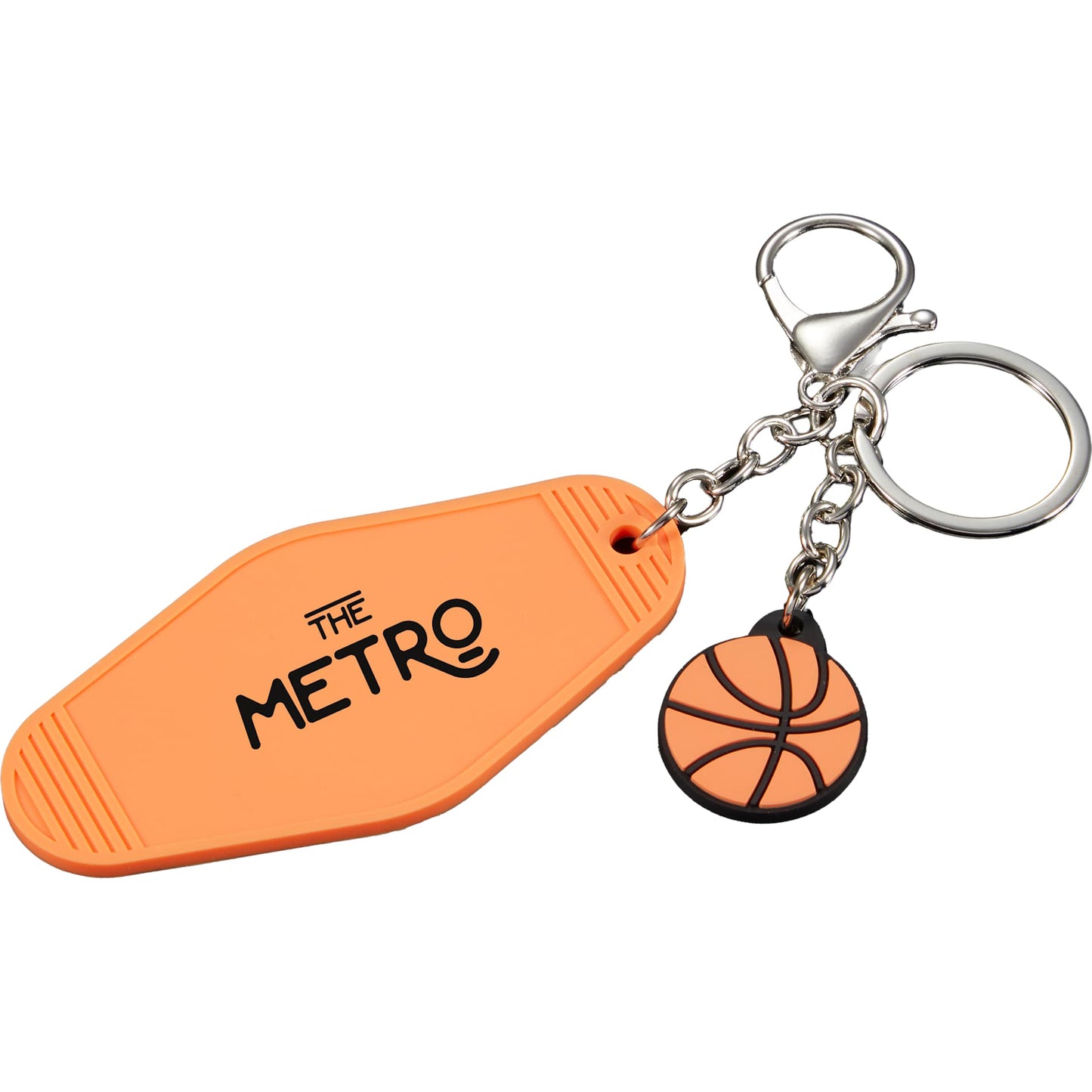 Retro Basketball Motel Keychain