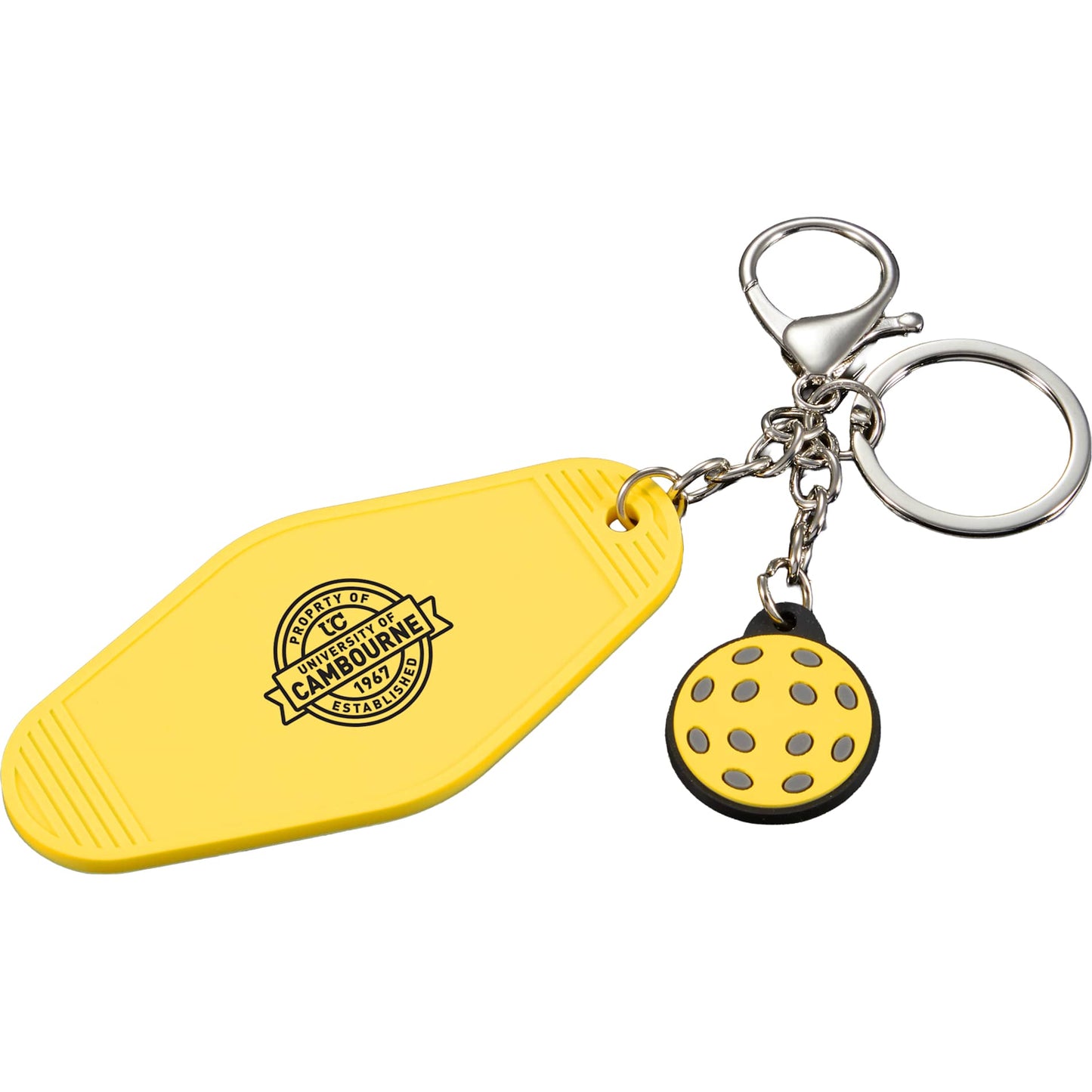 Retro Pickleball Motel Keychain
