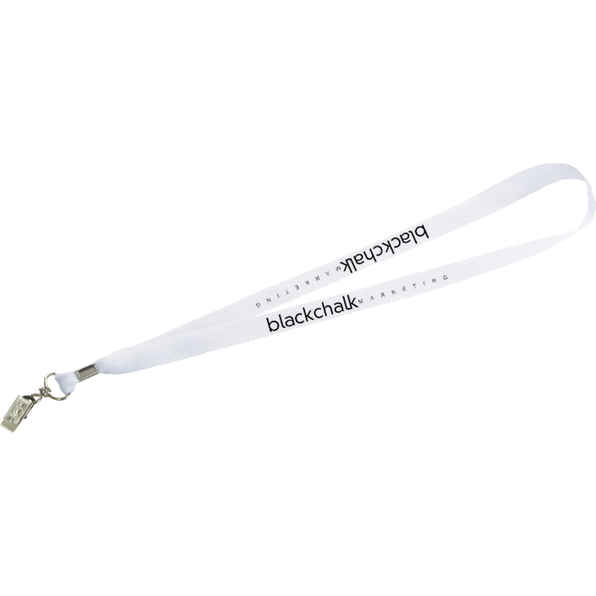 Custom logo Lanyard with Bulldog Clip