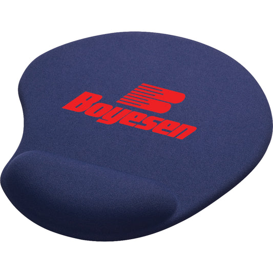 Custom logo Solid Jersey Gel Mouse Pad / Wrist Rest