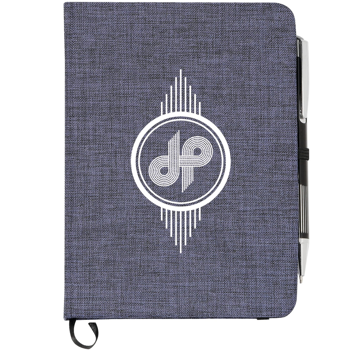 Custom logo FSC® Mix 5" x 7" Heathered Bound Notebook