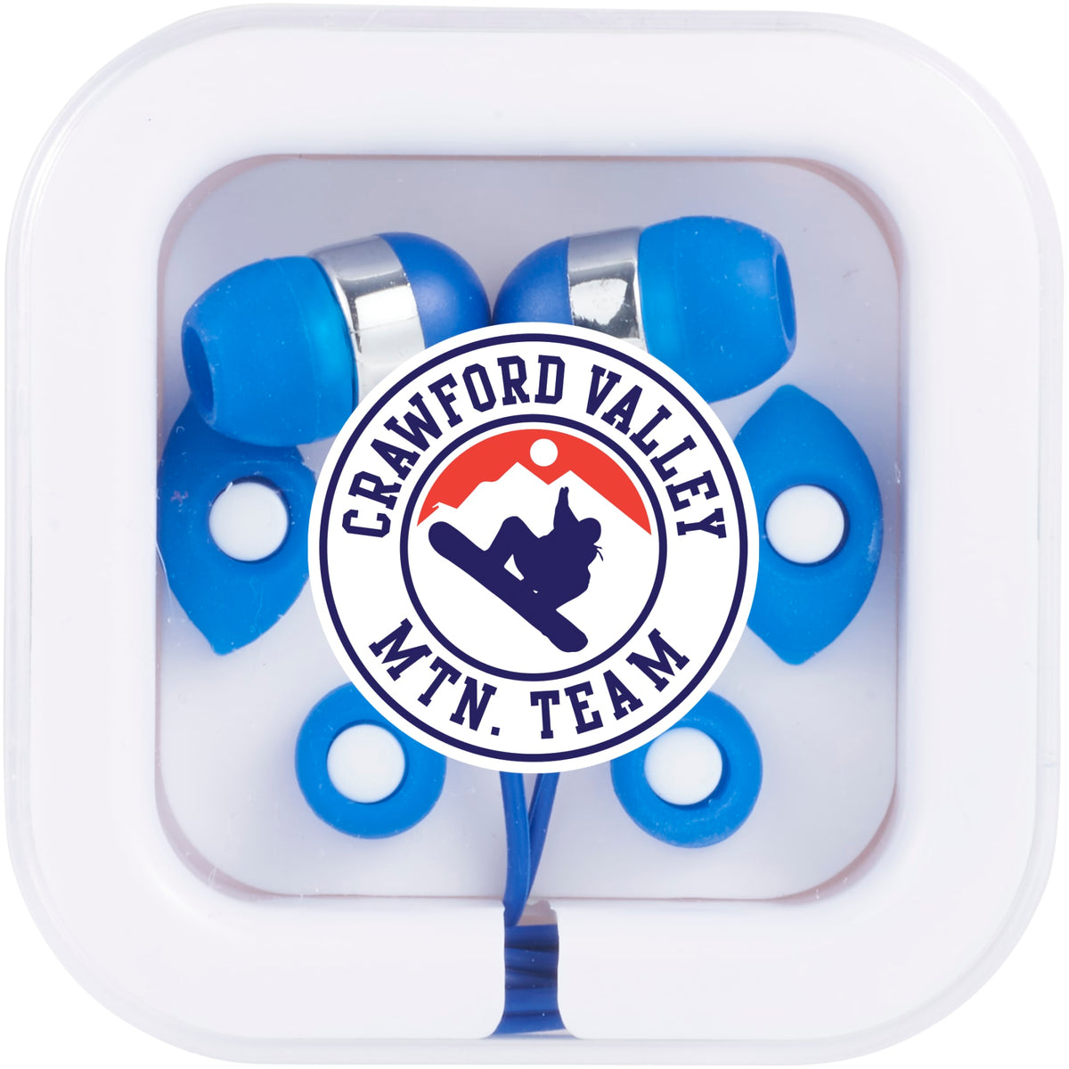 Custom logo Color Pop Earbuds w/ Microphone