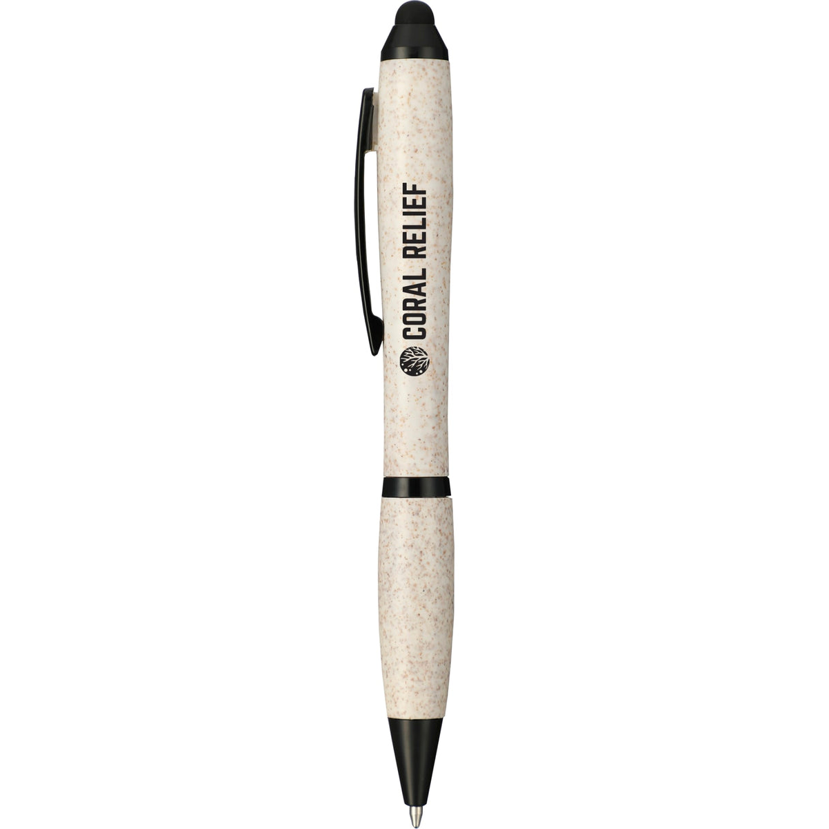 Custom logo Nash Wheat Straw Ballpoint Stylus Pen