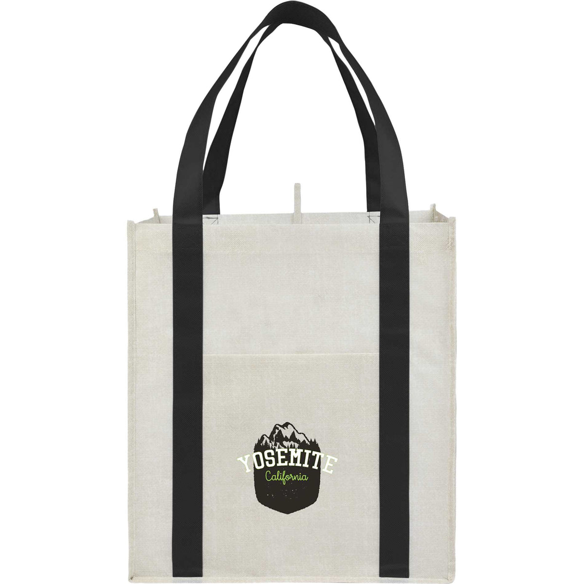Custom logo Neptune Recycled Non-Woven Grocery Tote