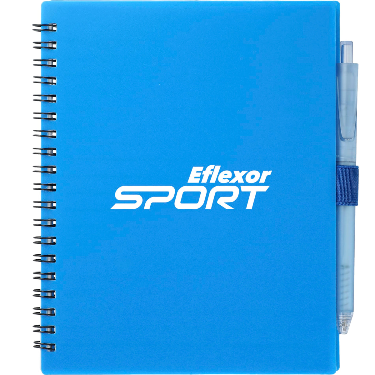 Custom logo FSC® Recycled 5.5” x 7” Spiral Notebook w/ RPET Pe