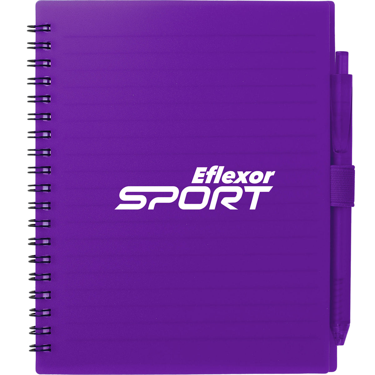 Custom logo FSC® Recycled 5.5” x 7” Spiral Notebook w/ RPET Pe