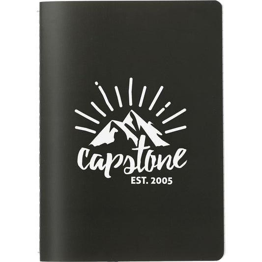 Custom logo 5” x 7” Mineral Stone Field Bound Notebook